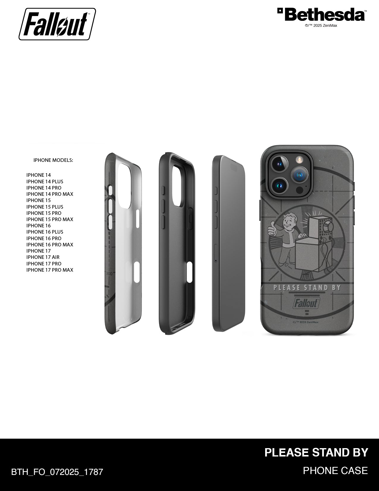 Fallout Please Stand By iPhone Phone Case - Image 3