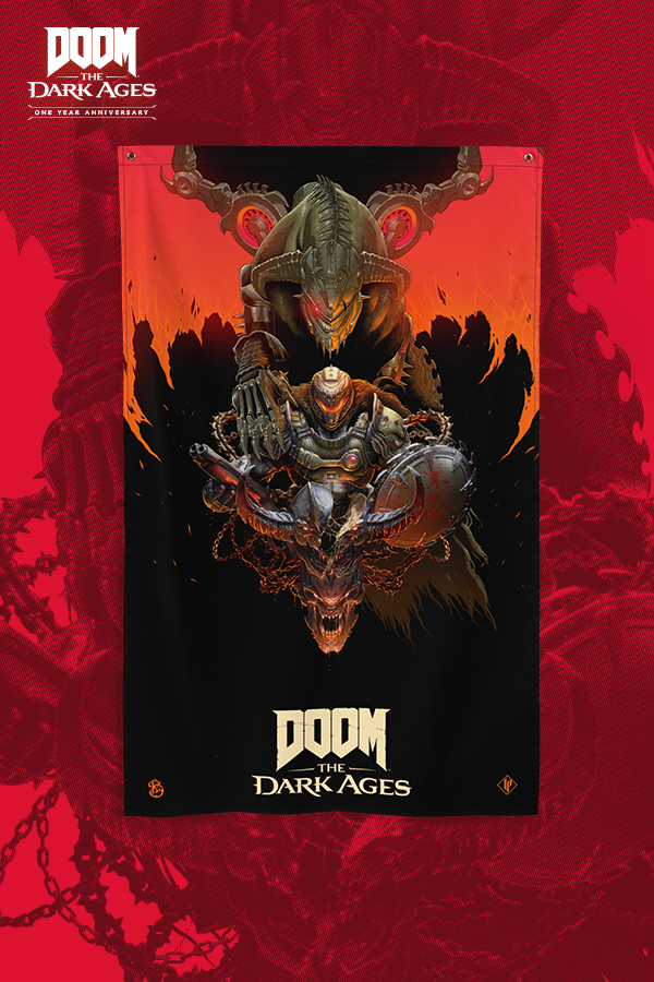 DOOM: The Dark Ages Luke Preece x Billelis Wall Banner