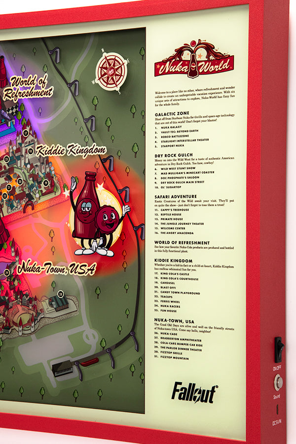 Fallout Nuka-World Map Light-Up Shadowbox - Image 10