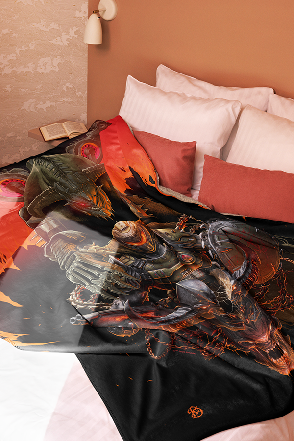 DOOM: The Dark Ages Luke Preece x Billelis Throw Blanket - Image 4