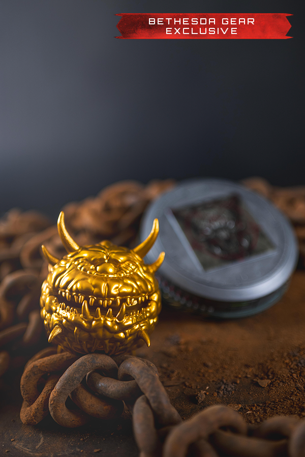 DOOM (1993) Floating Golden Cacodemon Figurine (Bethesda Gear Exclusive) - Image 10