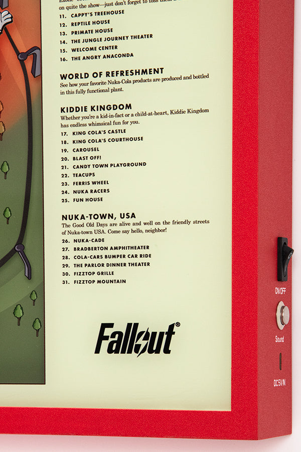 Fallout Nuka-World Map Light-Up Shadowbox - Image 11