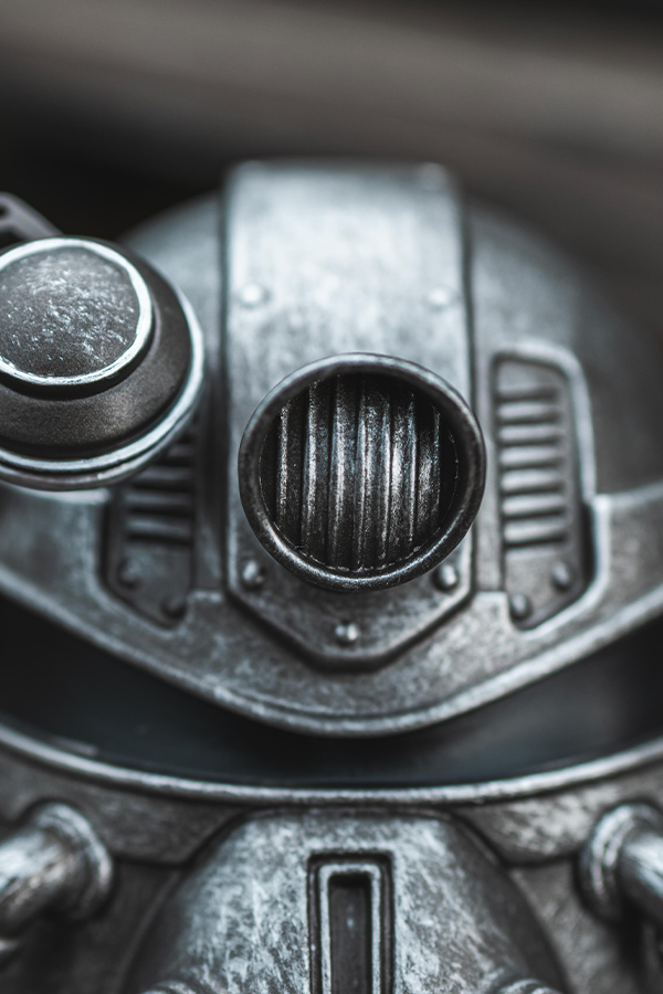 Fallout T-51 Power Armor Helmet Mini Desktop Statue - Image 12