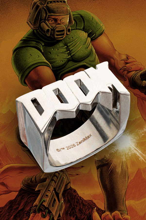 DOOM Classic Logo Metal Ring