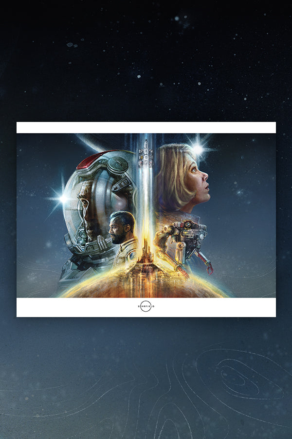 Starfield Journey Through Space Lithograph