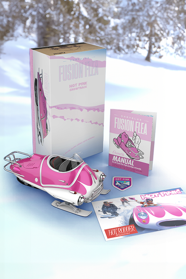 Fallout Hot Pink Snowtrack Flea Die-Cast Replica