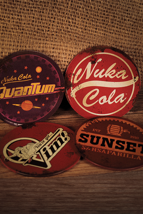 Fallout Set of 4 Metal Coasters - Image 2