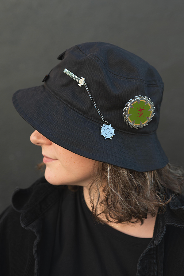Alternative view of DOOM: The Dark Ages Enamel Pin Set