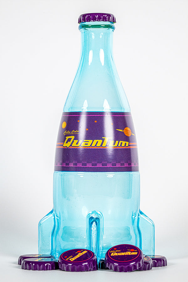 Fallout Nuka-Cola Quantum Glass Bottle & Caps - Image 2