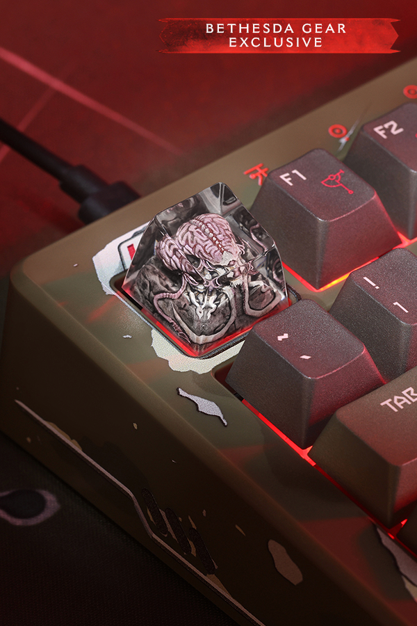 Alternative view of Drop + DOOM: The Dark Ages Cacodemon Artisan Keycap