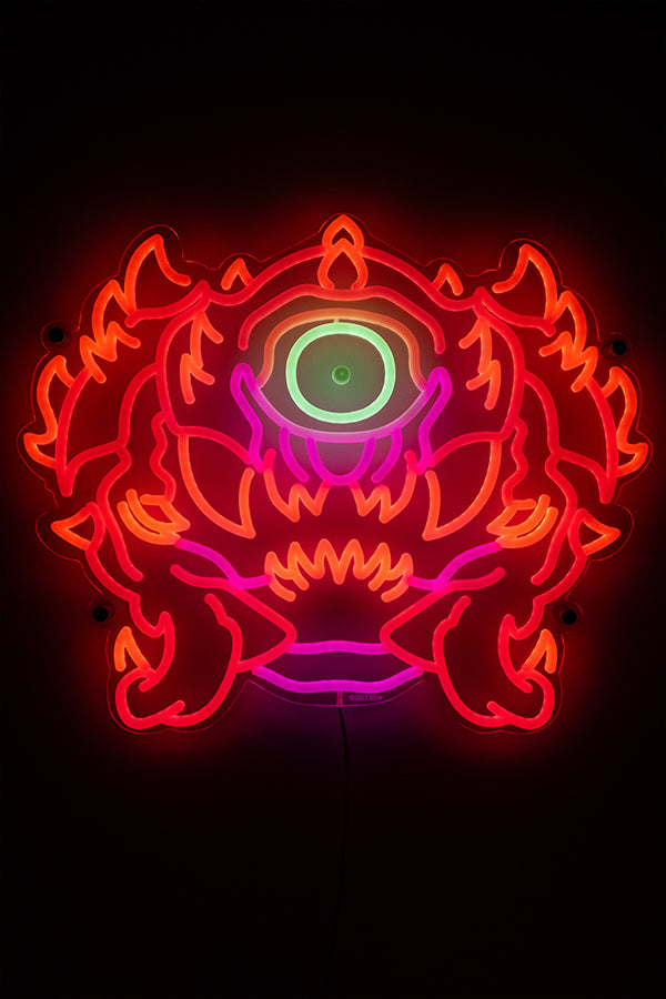 Alternative view of DOOM Eternal Cacodemon LED Wall Art