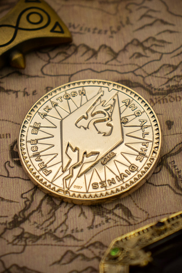 Alternative view of The Elder Scrolls 24k Replica Septim Collectible Coin
