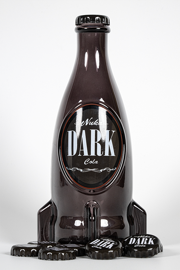 Alternative view of Fallout Nuka-Cola Dark Glass Bottle & Caps