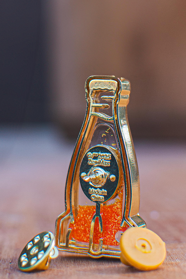 Alternative view of Fallout Nuka Orange Glitter Pin