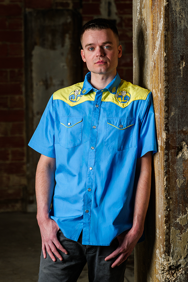 Alternative view of Fallout Vault-Tec Cowboy Button-Up Shirt