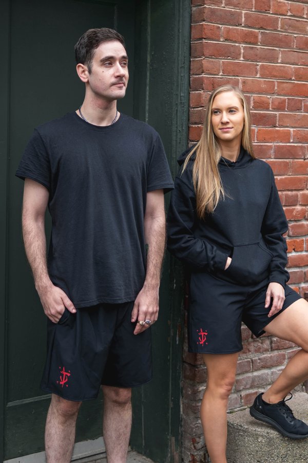 Alternative view of DOOM Run Like Hell Athletic Shorts