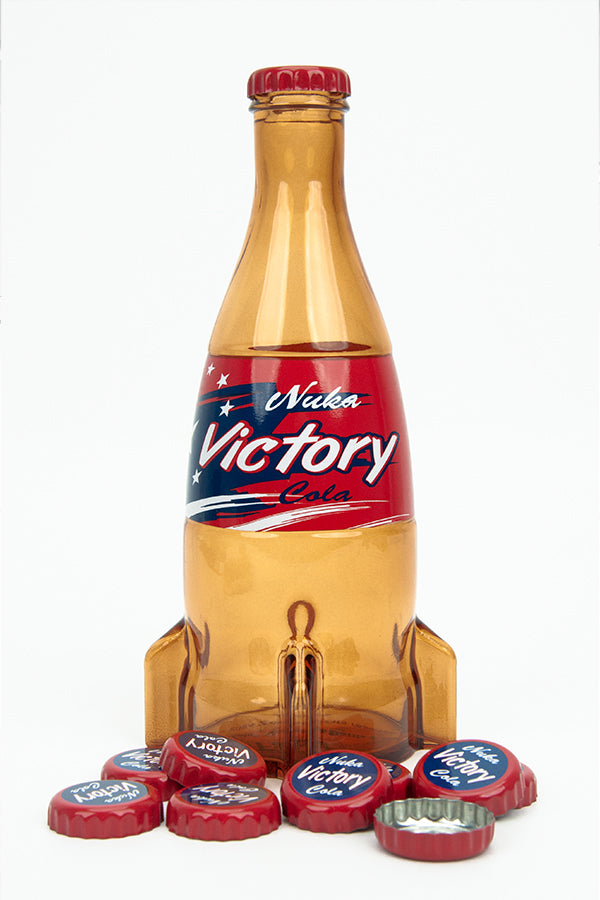 Fallout Nuka-Cola Victory Glass Bottle & Caps - Image 2