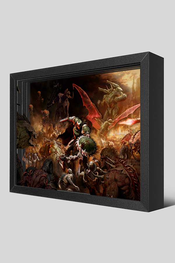 Alternative view of DOOM: The Dark Ages Shadowbox