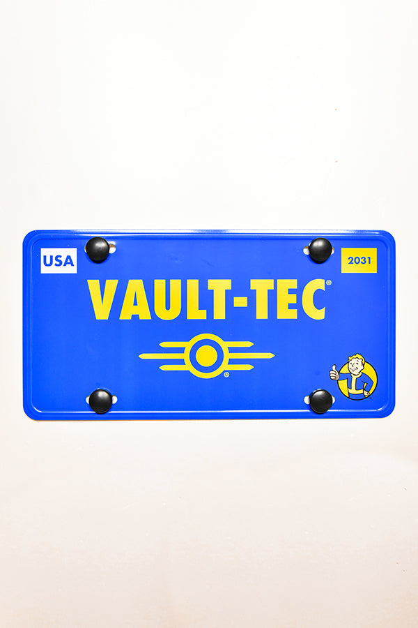 Alternative view of Vault-Tec License Plate