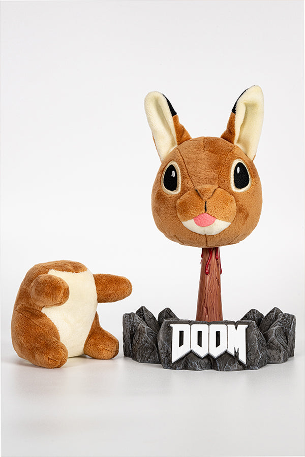 Alternative view of DOOM Daisy Plush with Base and Pike