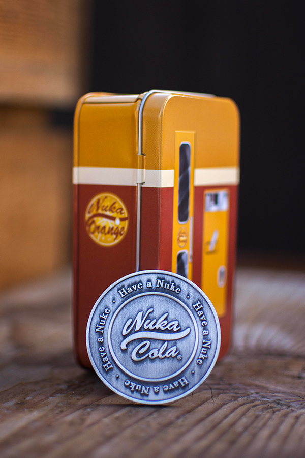 Alternative view of Fallout Nuka Orange Coin Mini Fridge Tin