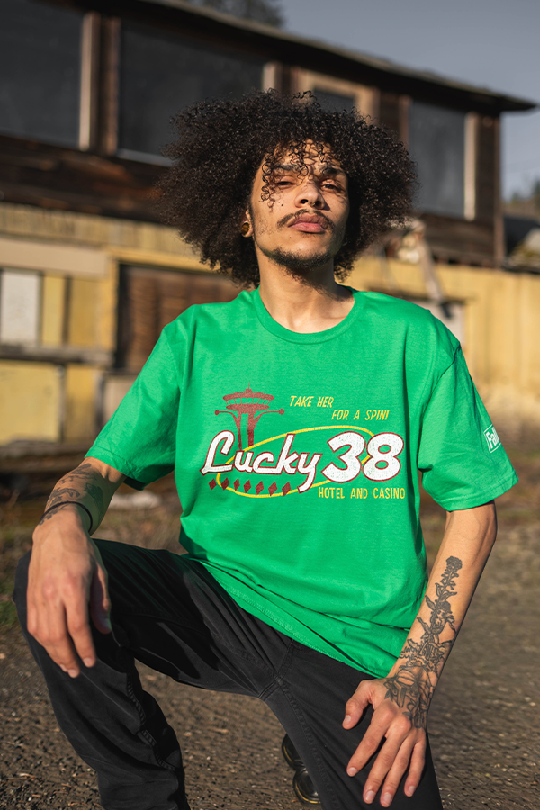 Fallout New Vegas Lucky 38 Casino Tee - Image 3