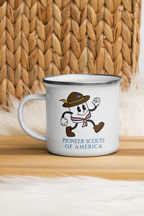 Fallout Pioneer Scouts Camper Enamel Mug - Image 4
