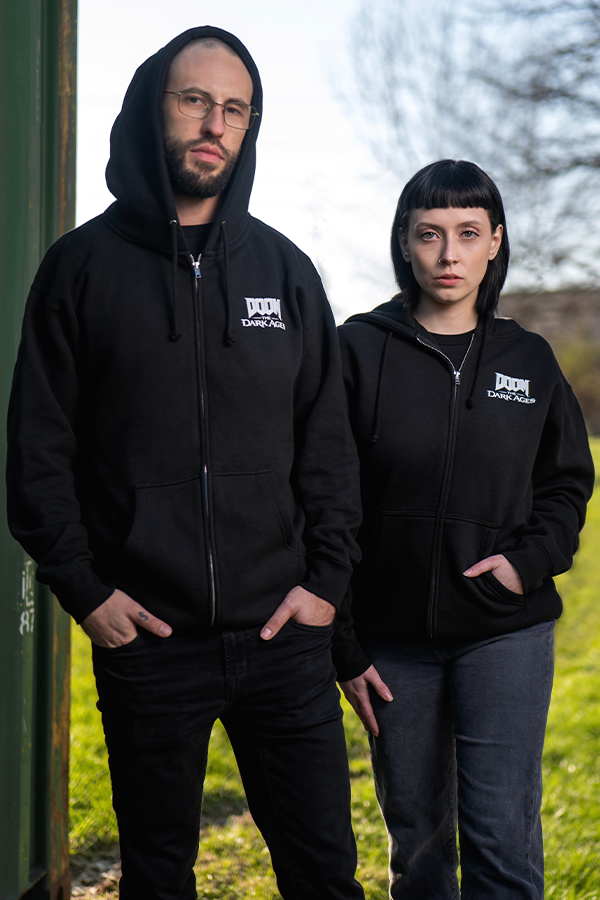 Alternative view of DOOM: The Dark Ages Zip Up Hoodie