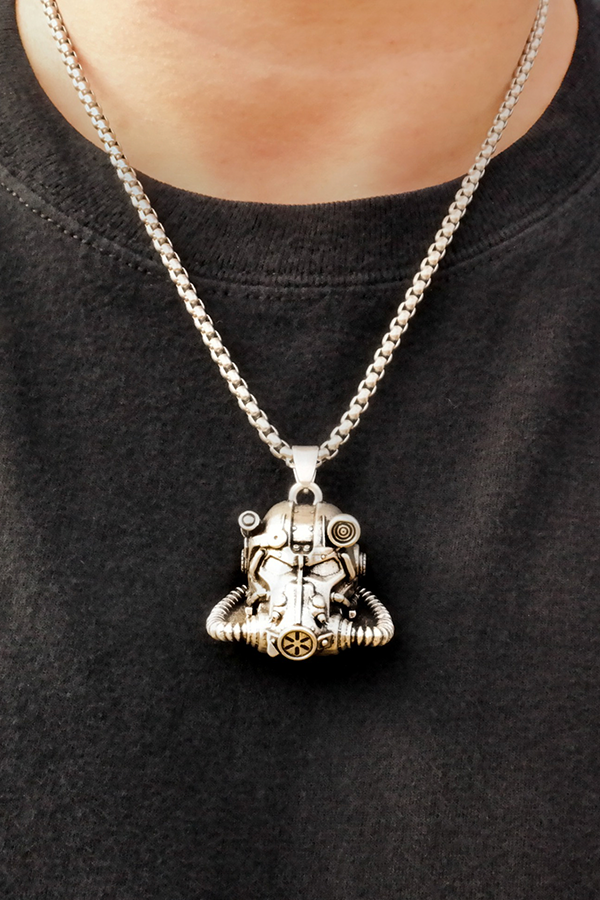 Fallout T-60 Helmet Pendant Necklace - Image 3