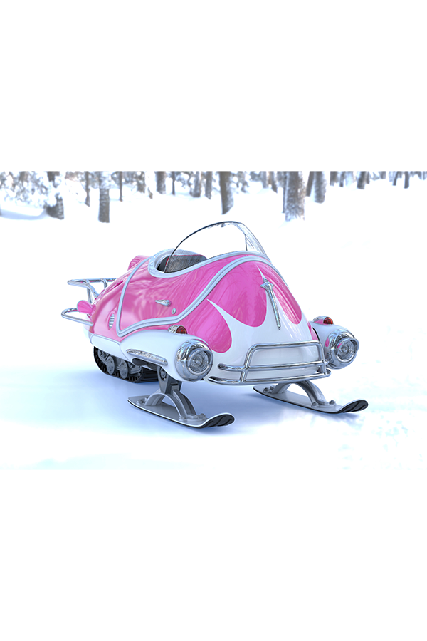 Fallout Hot Pink Snowtrack Flea Die-Cast Replica - Image 3