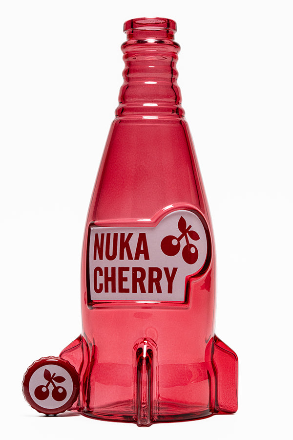 Fallout Nuka Cherry Glass Bottle & Caps - Image 3