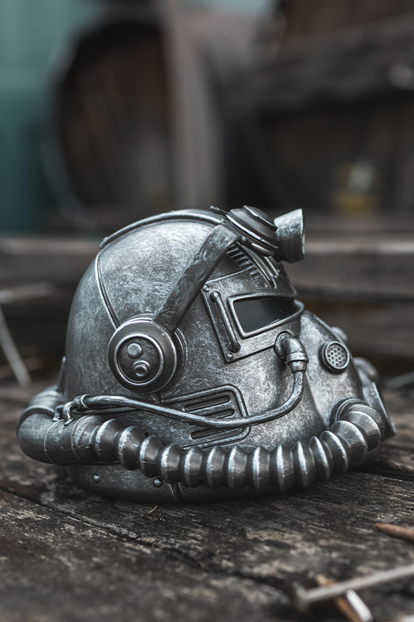 Fallout T-51 Power Armor Helmet Mini Desktop Statue - Image 4