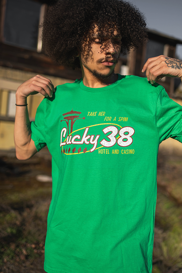 Fallout New Vegas Lucky 38 Casino Tee - Image 4