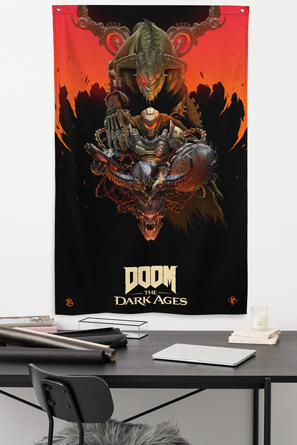 DOOM: The Dark Ages Luke Preece x Billelis Wall Banner - Image 4