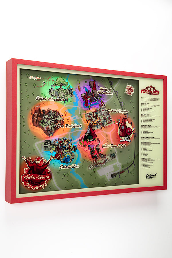 Fallout Nuka-World Map Light-Up Shadowbox - Image 4