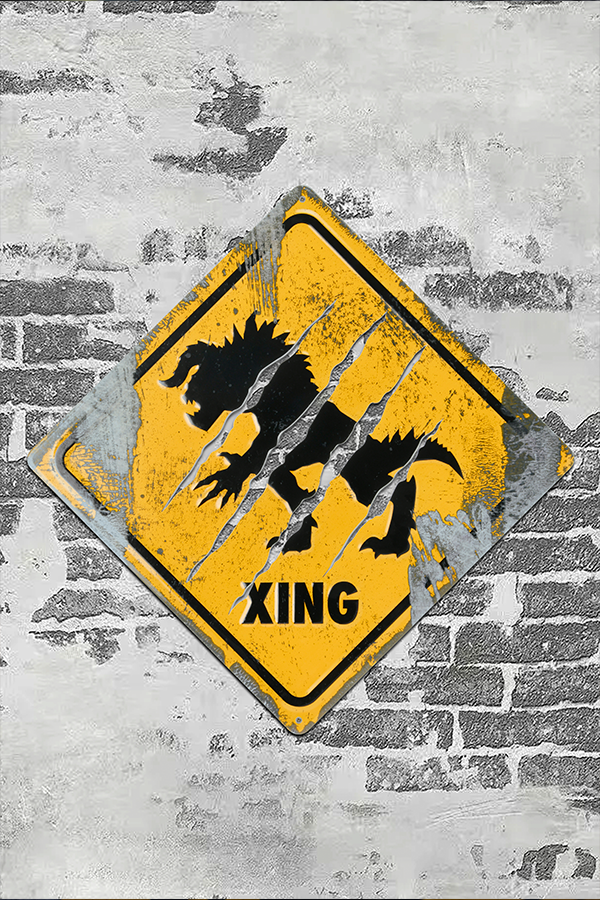 Fallout Deathclaw Crossing Metal Sign - Image 5