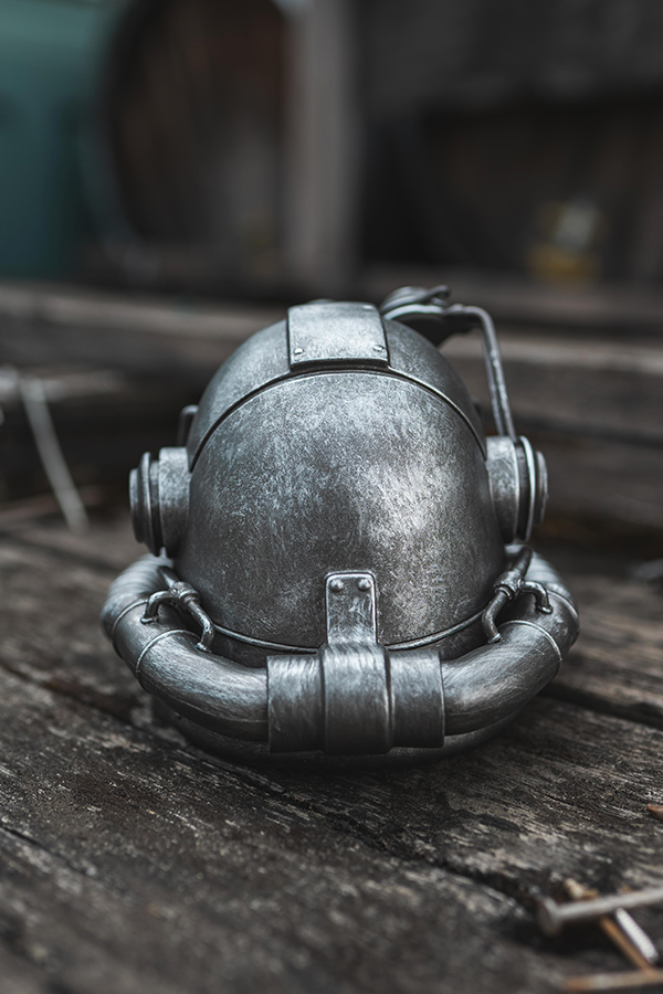 Fallout T-51 Power Armor Helmet Mini Desktop Statue - Image 5