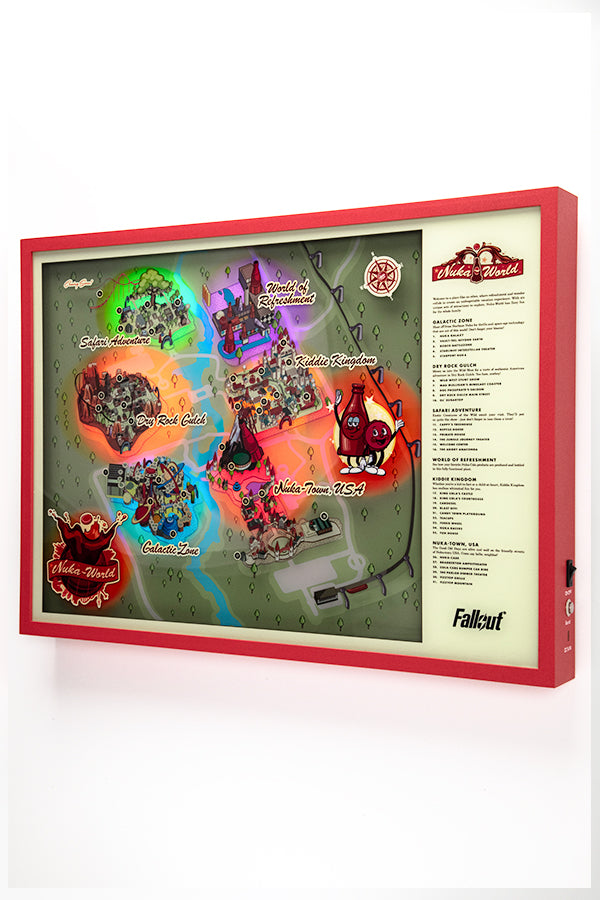 Fallout Nuka-World Map Light-Up Shadowbox - Image 5