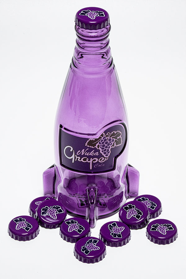 Fallout Nuka Grape Glass Bottle & Caps - Image 6