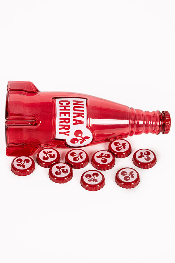 Fallout Nuka Cherry Glass Bottle & Caps - Image 6