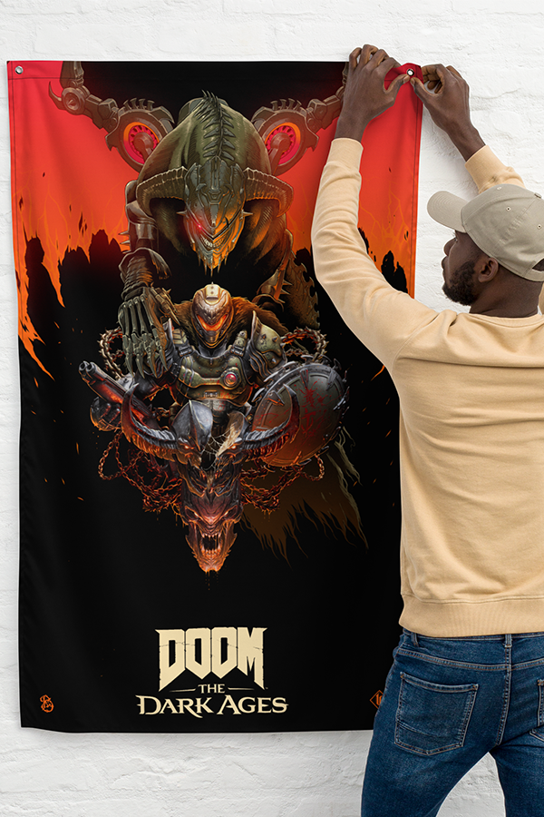 DOOM: The Dark Ages Luke Preece x Billelis Wall Banner - Image 5