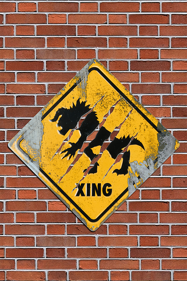 Fallout Deathclaw Crossing Metal Sign - Image 6