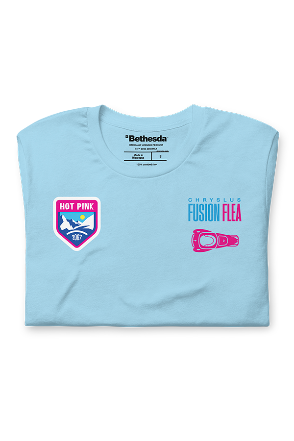 Fallout Hot Pink Fusion Flea Tee - Image 6