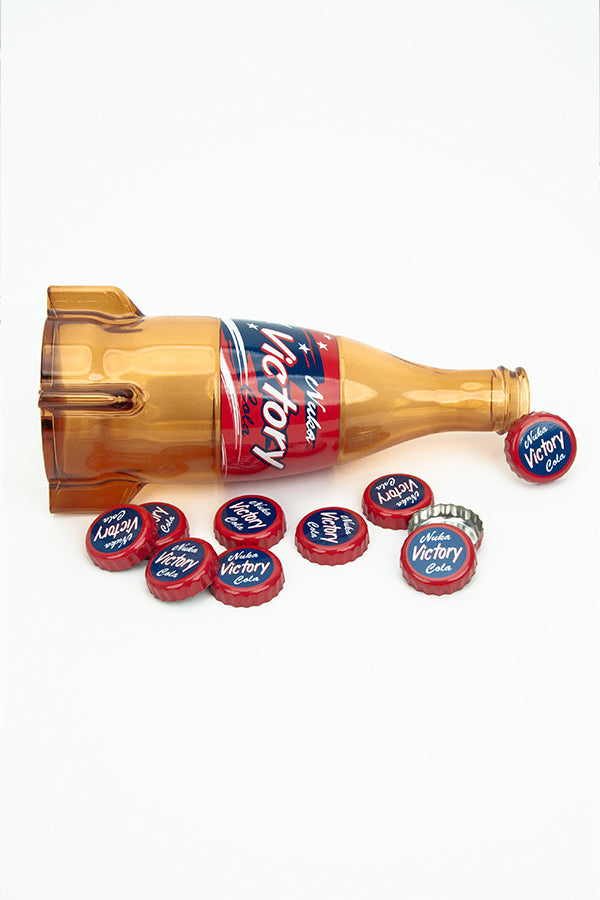 Fallout Nuka-Cola Victory Glass Bottle & Caps - Image 6