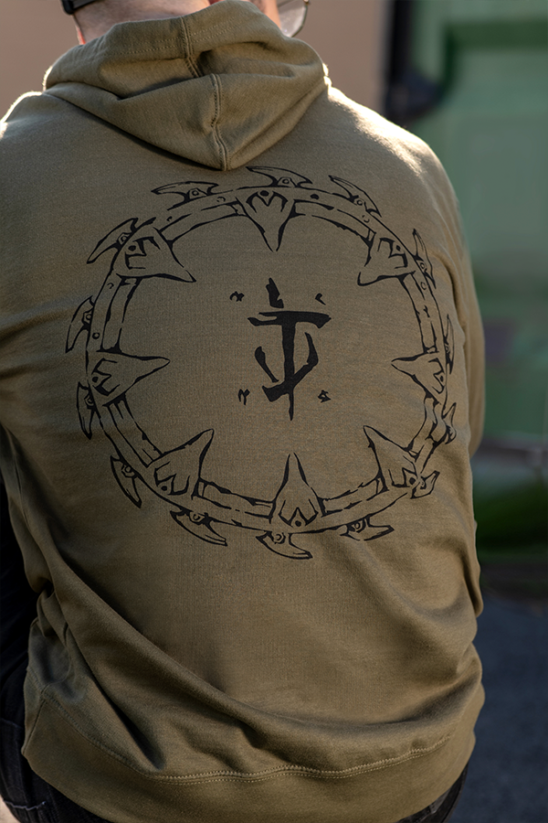 Alternative view of DOOM: The Dark Ages Dark Battleground Hoodie