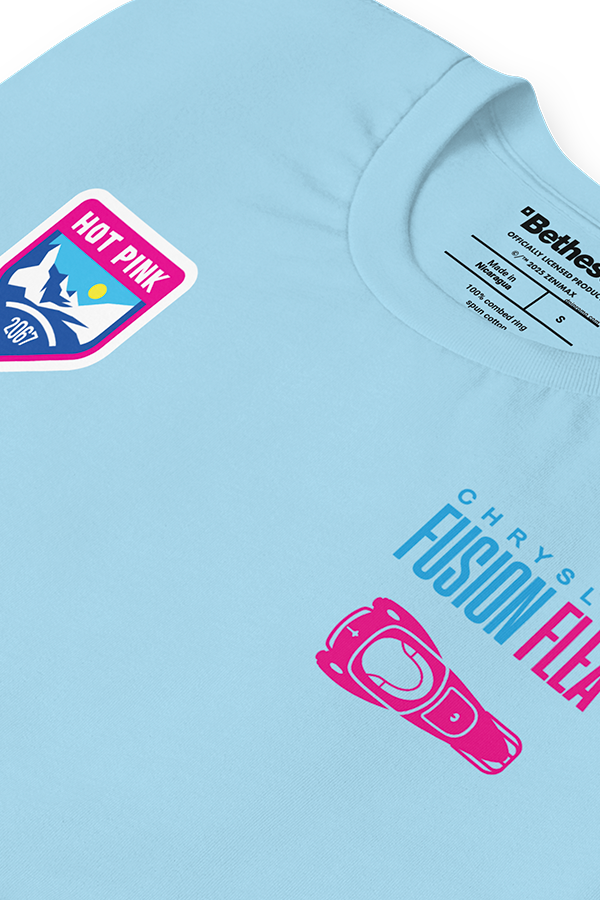 Fallout Hot Pink Fusion Flea Tee - Image 7