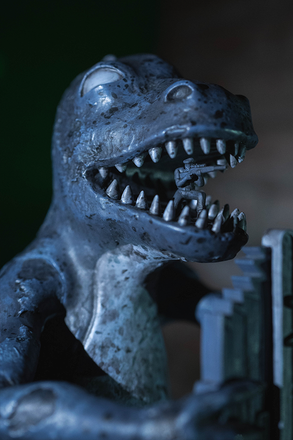 Fallout New Vegas Dinky the T-Rex Statue (Nighttime) - Image 8