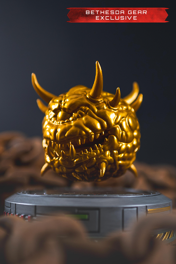 DOOM (1993) Floating Golden Cacodemon Figurine (Bethesda Gear Exclusive) - Image 14