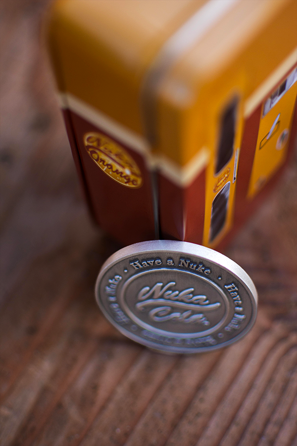 Fallout Nuka Orange Coin Mini Fridge Tin - Image 8