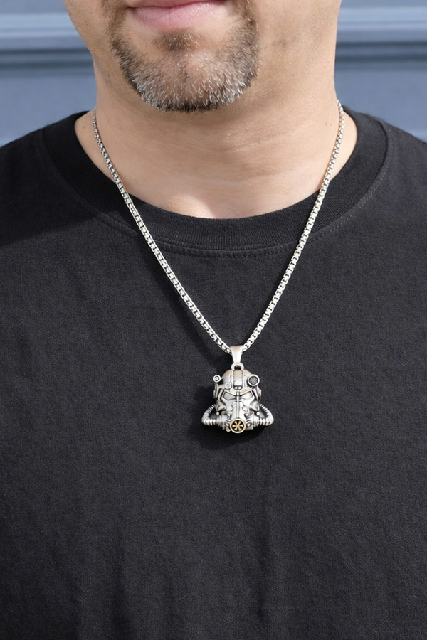 Fallout T-60 Helmet Pendant Necklace - Image 8
